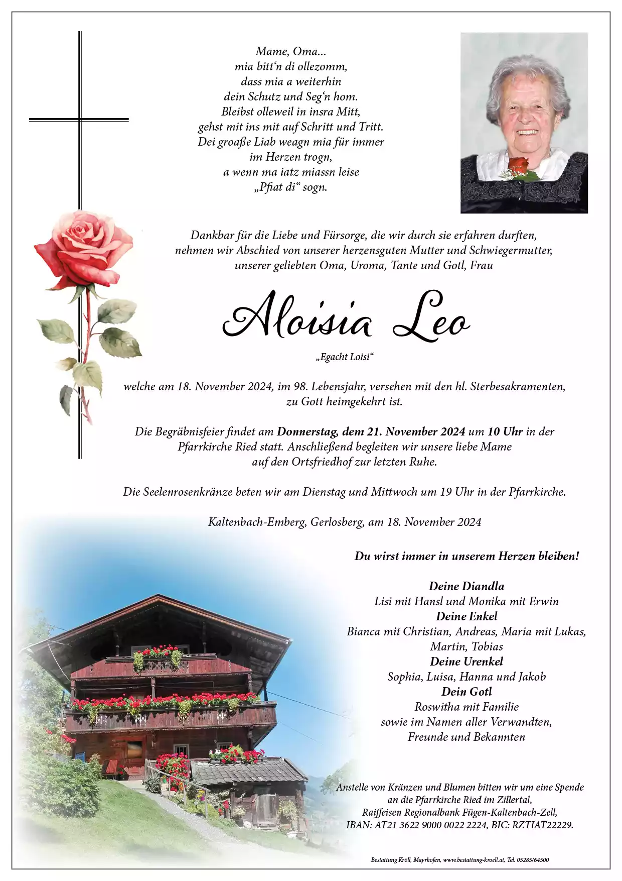 Parte von Aloisia Leo